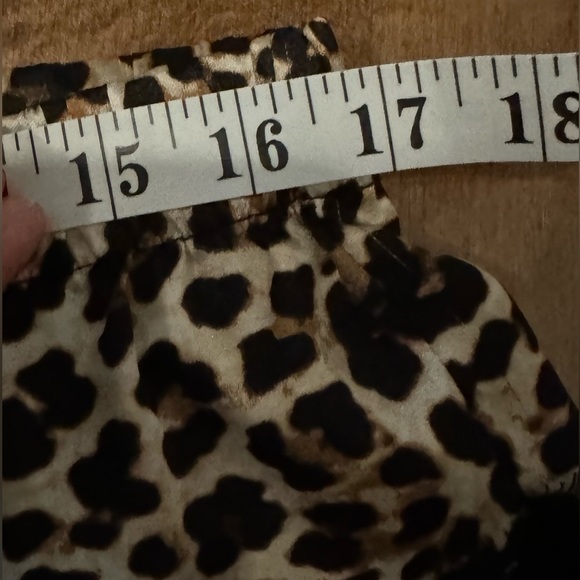 LA SENZA lingerie sleep short leopard lace high cut satin silky drawstring USL - Picture 2 of 4